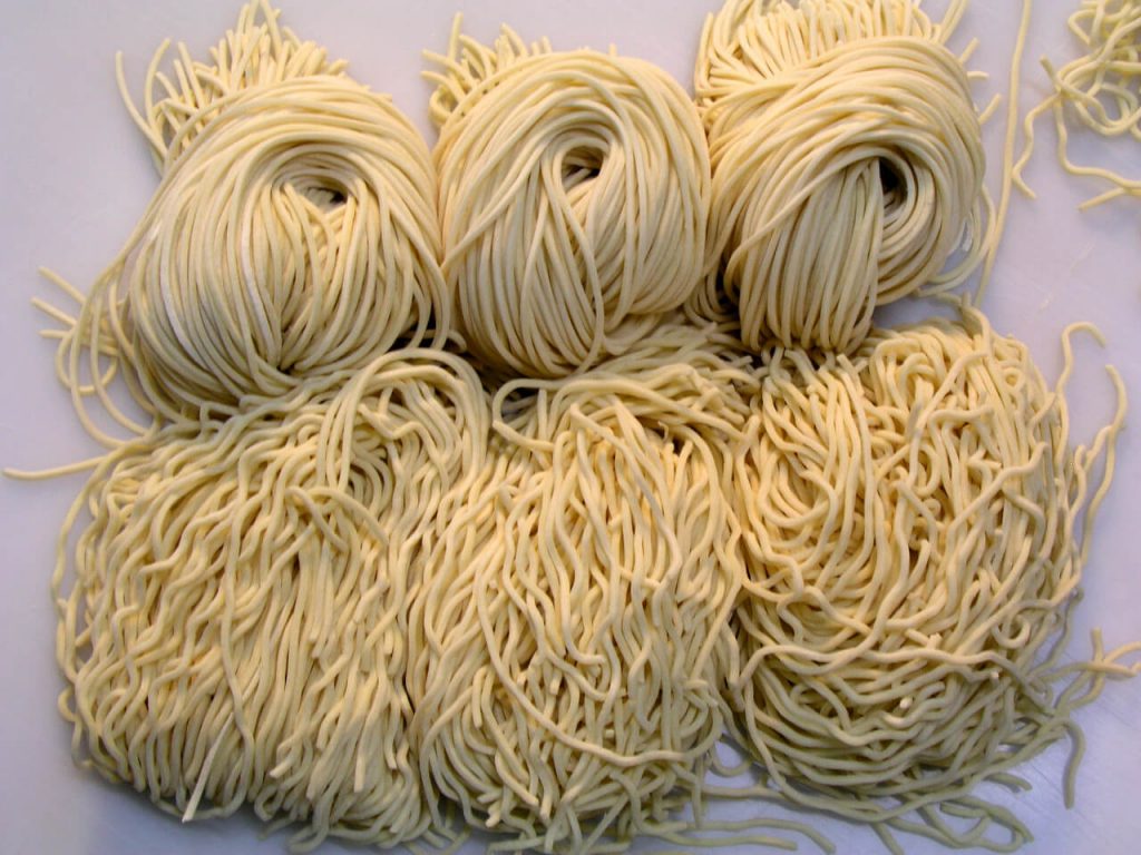 Same noodles - straight or curly