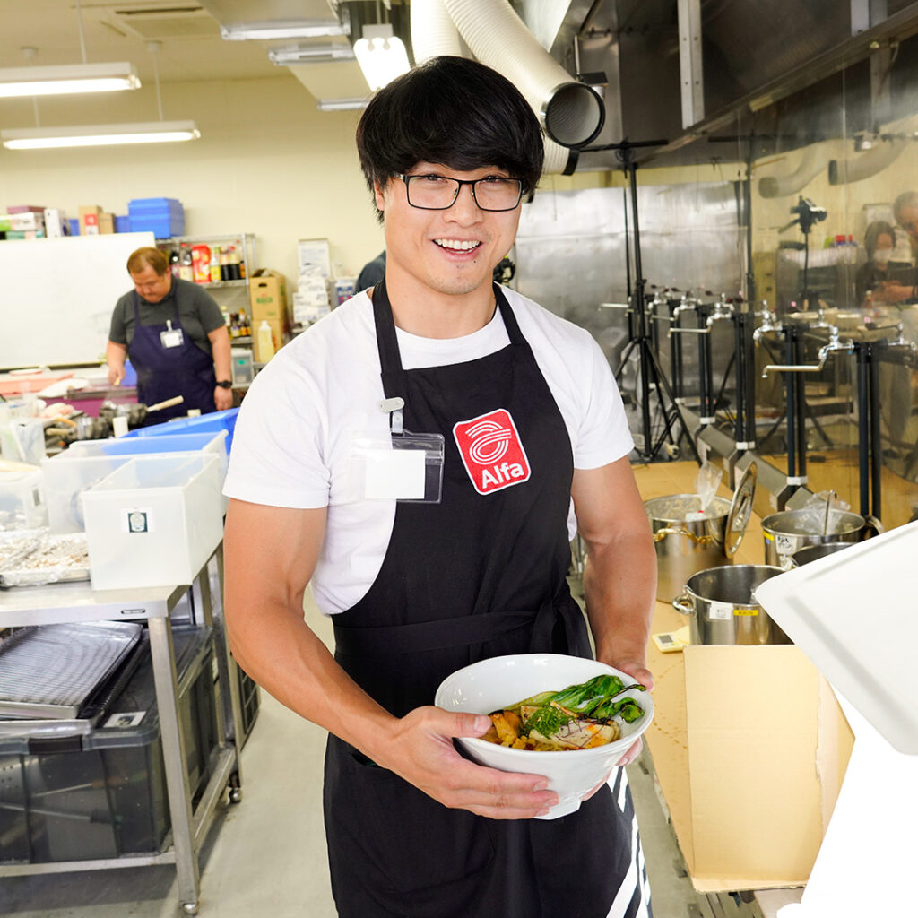 ラーメン学校受講生によるラーメン作り